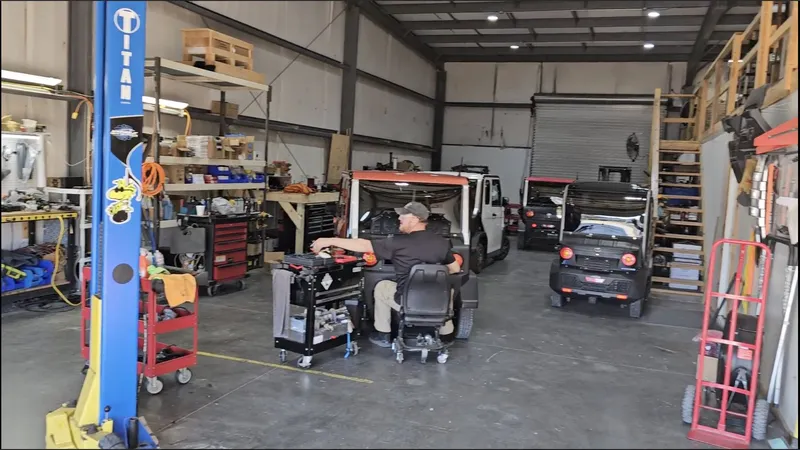 Factory-certified technician at work