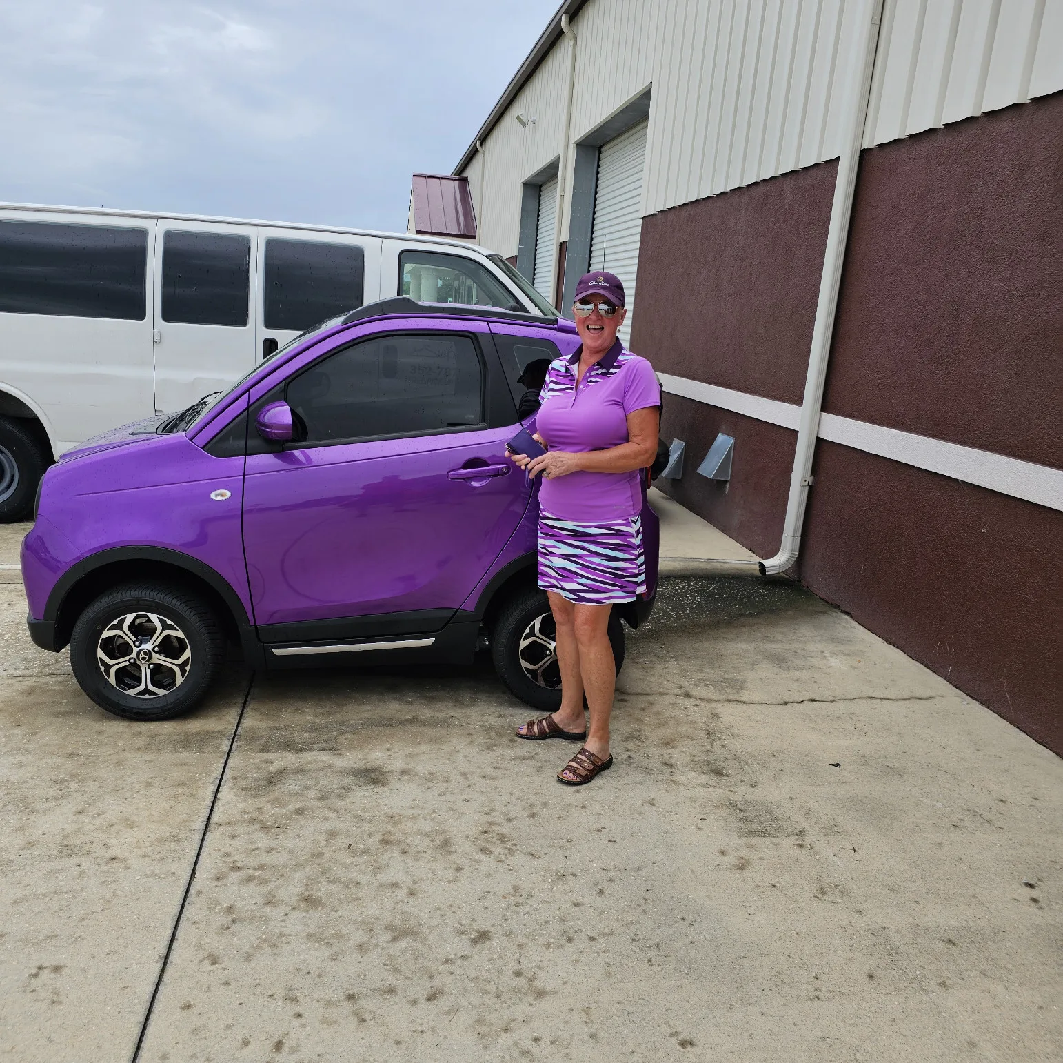 Customer enjoying their ride