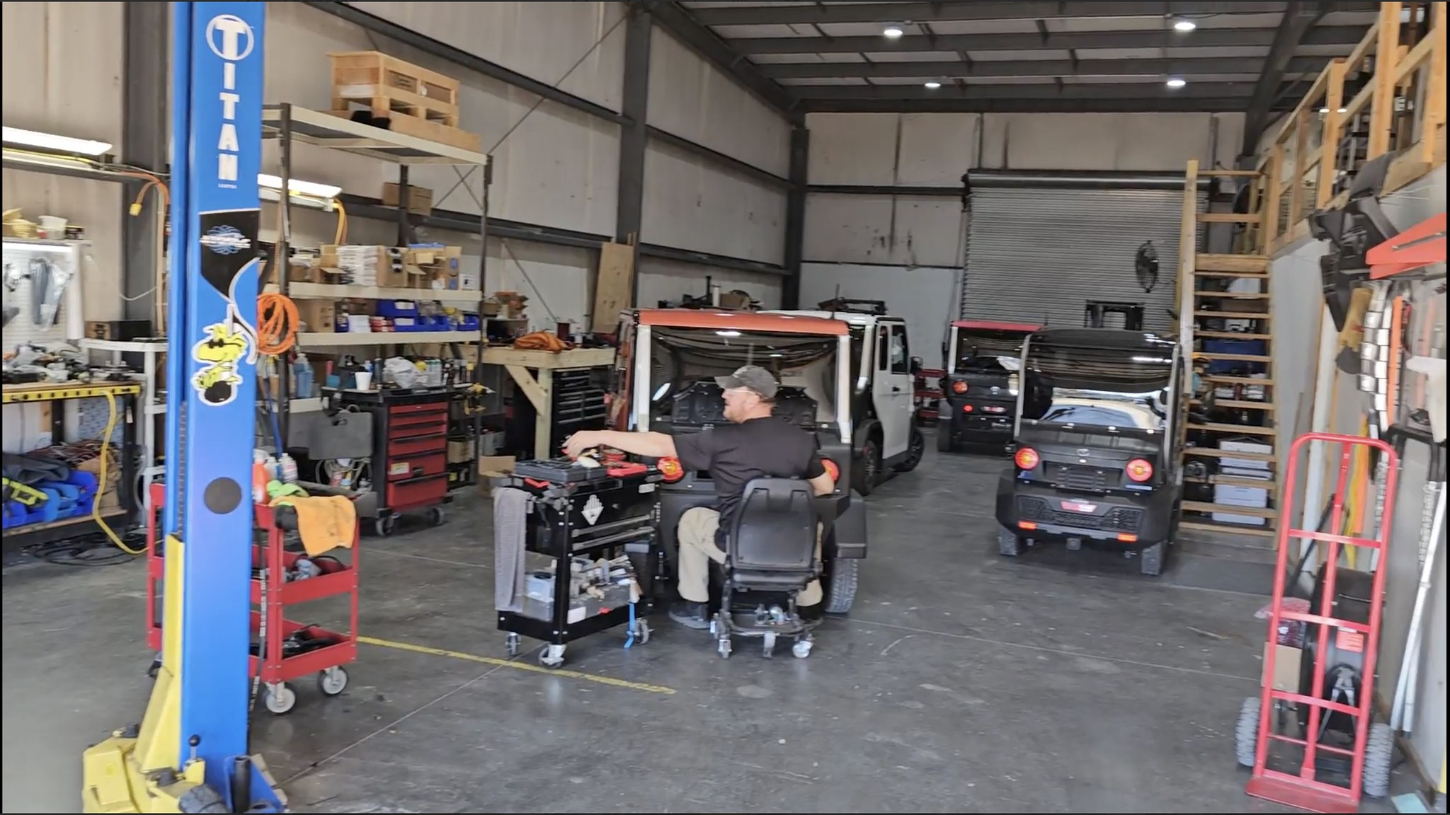 Factory-certified technician at work